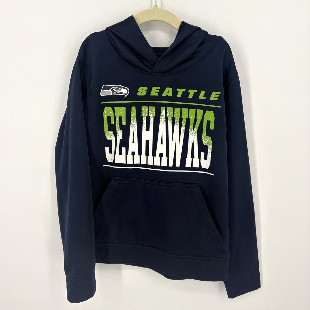 NFL Seattle Seahawks YOUTH S Long Sleeve Core Fleece Hoodie
